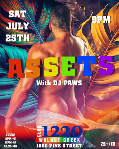 Assets — DJ Paws at Club 1220, Walnut Creek, poster