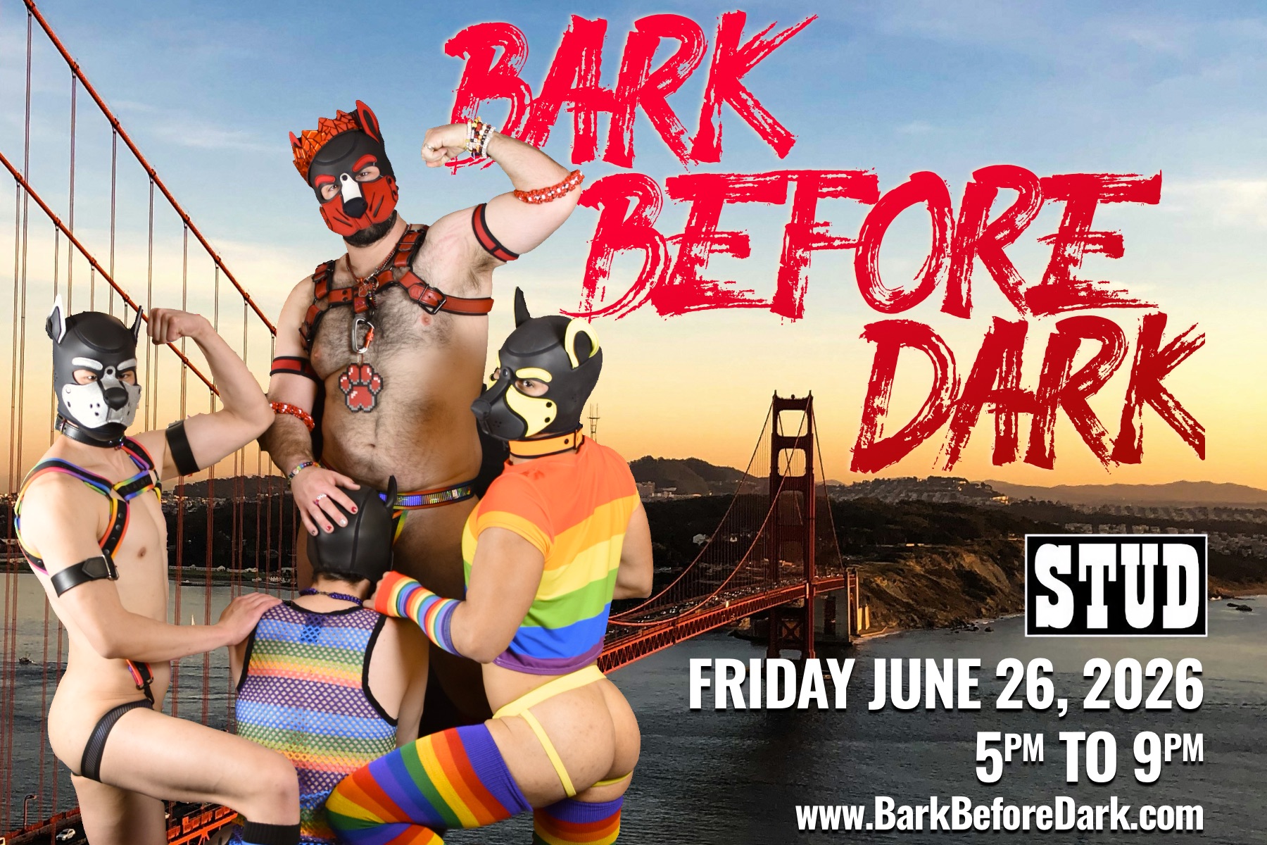 Bark Before Dark Pride 2026 poster