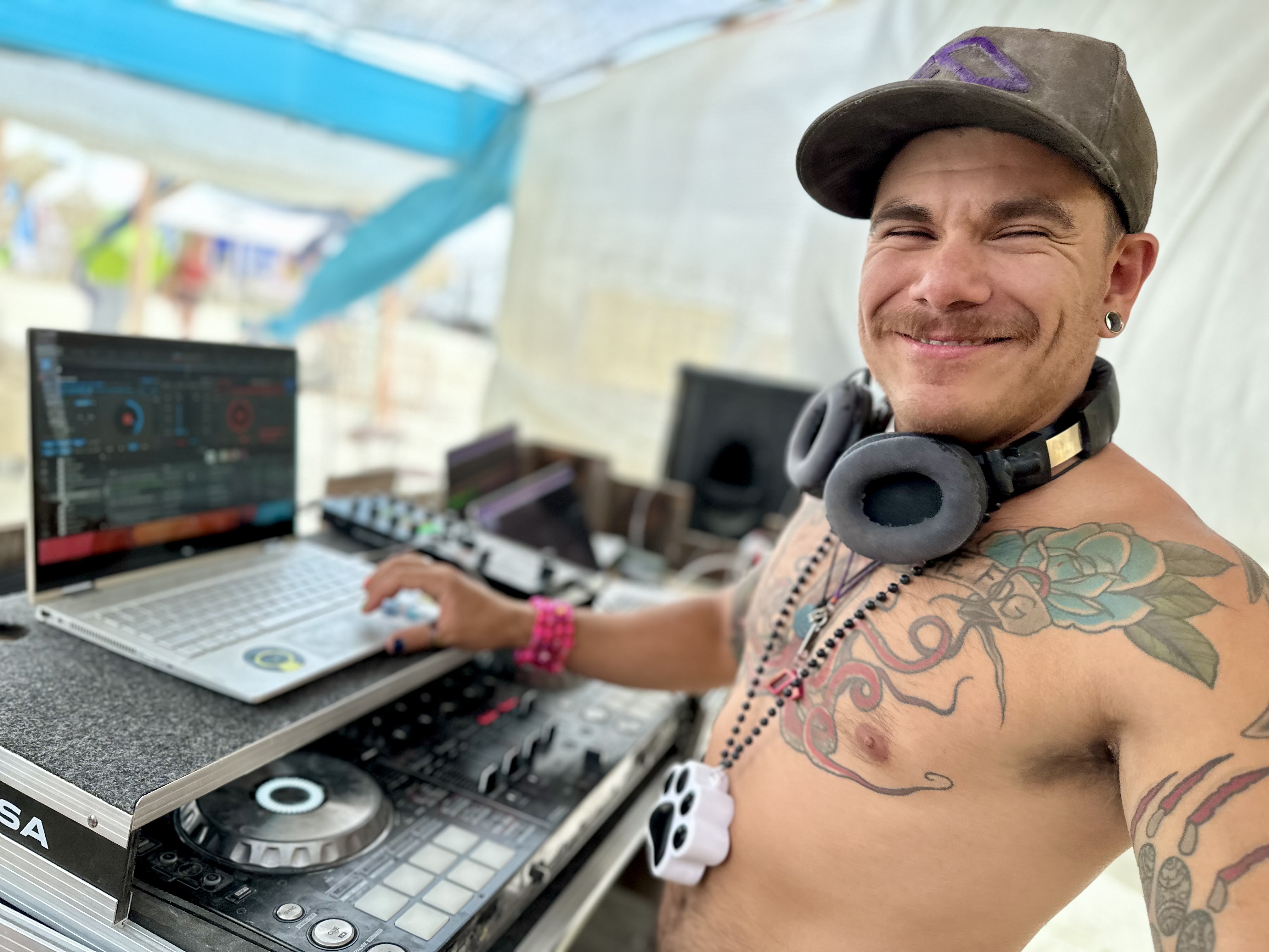 DJ Paws at Burning Man