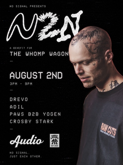 The Whomp Wagon Benefit — No Signal Festivals presents, poster